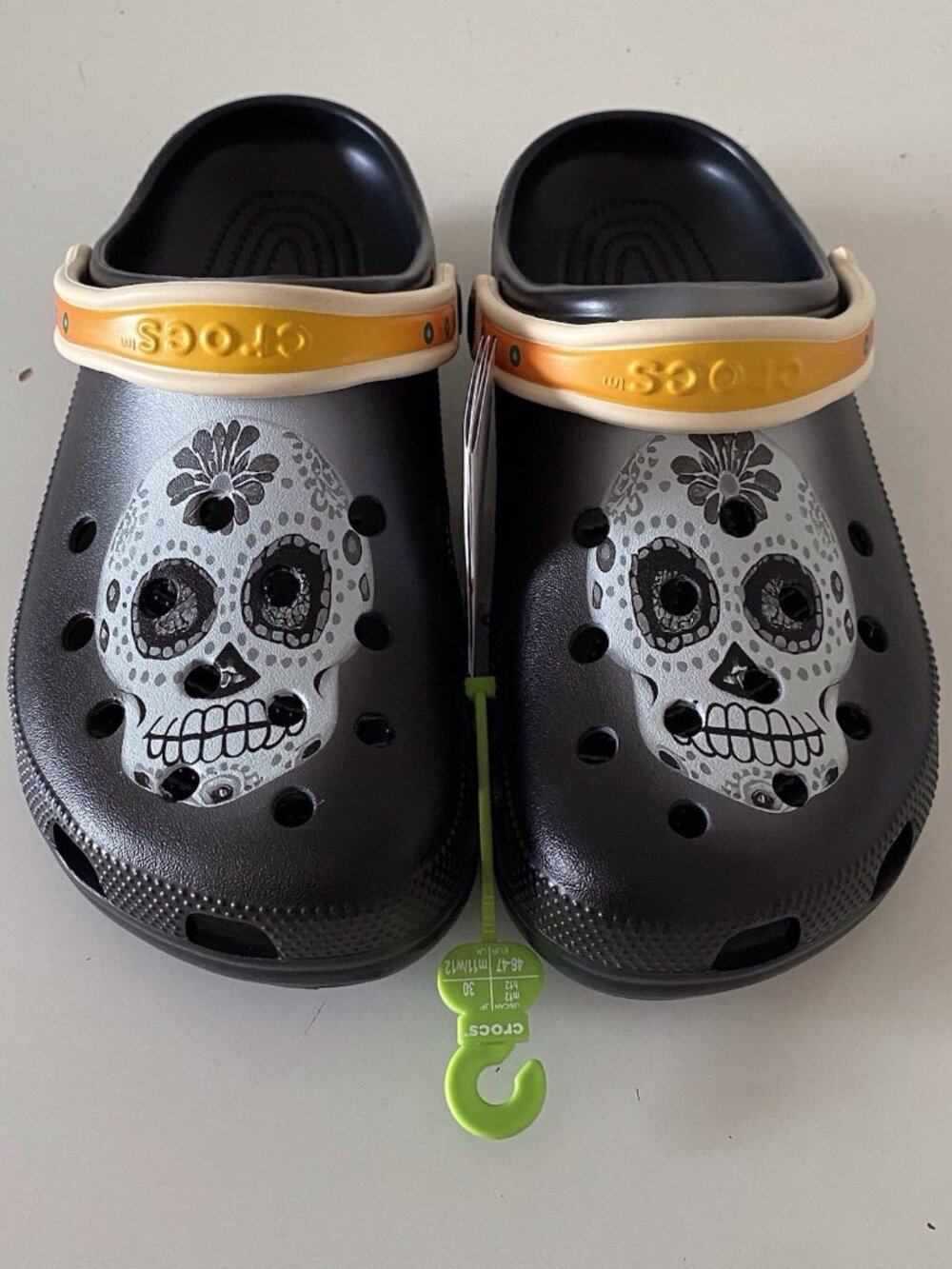 Crocs Day Of The Dead Classic Clogs Skull 212109-0C4‎ Dia De Muertos Men’s Sz 12